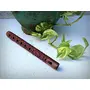Unique 13" Exotic Hand Carved Authentic Traditional Wooden Flute Great Sound Indian Musical Instrument, 2 image