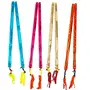 Multicolor Facncy Neon PVC Plastic Dandiya Sticks for Dance Garba Sticks for Navratri Celebration Large Size 14.4 Inches (Pack of 4 Pairs), 2 image