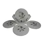 White Stone Inlaid Coaster Set of 6 Coasters (Standing) 4 inch, 2 image