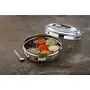 Butterfly Stainless Steel Spice Box Masala Dabba with Glass lid with 7 Container and Spoon Set No.3 Large 700 ml Silver, 5 image