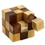 Wooden Adult Snake Cube Puzzle Handmade Gifts Kids Toys, 2 image