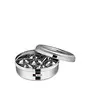 Butterfly Stainless Steel Spice Box Masala Dabba with Glass lid with 7 Container and Spoon Set No.3 Large 700 ml Silver, 2 image