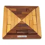 Handmade Indian Wood Jigsaw Puzzle - Wooden Tangram for Kids - Travel Game for Families - Unique Gift for Children, 2 image