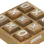 Tic Tac Toe Small Game Wooden Set for Kids Children - Travel Board Brain Teaser Game, 3 image