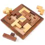 Wood Jigsaw Puzzle - Wooden Toys for Kids - Travel Games for Families - Unique Gifts for Children, 2 image