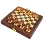 Collectible Folding Wooden Chess Game Board Set 8 inches with Magnetic Crafted Pieces, 4 image