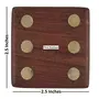 Handmade Indian Game Dice Box with 5 Dice Set - Wooden Toy Game - Brain Teaser, 6 image