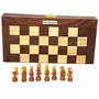 Collectible Folding Wooden Chess Game Board Set 8 inches with Magnetic Crafted Pieces, 5 image