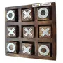 Noughts and Crosses Game Wood Tic Tac Toe Toy Game for Kids Adults, 2 image