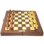 Collectible Folding Wooden Chess Game Board Set 10 inches with Magnetic Crafted Pieces, 3 image