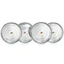 Anjali Stainless Steel Silver Plate Set 4 Pieces, 2 image