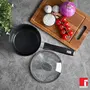 BERGNER Carbon TT Forged Aluminium Non-Stick Saucepan with Glass Lid 16 cm 1.3 Liters Induction Base Metallic Grey, 6 image