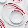Moon Series Red Stella 10 Pieces Opalware Dinner Set White, 2 image