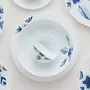 Borosil Morning Glory Silk Series Opalware Dinner Set 19 Pieces White, 3 image