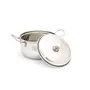 Coconut Stainless Steel Cook & Serve/Mysore Royal Handi Laser SS Lid with Handle - Big - Diamater -19 Capacity - 2000 ML, 2 image
