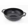 Cast Iron Kadhai/Wok Pan Pre-Seasoned Cookware 10.5 Inches, 2 image