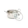 Coconut Stainless Steel Cook & Serve/Mysore Royal Handi Glass Lid with Handle - Med - Diamater - 17 Capacity - 1500 ML, 2 image