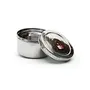 Coconut Hammered Stainless Steel Container/Storage Box/Deep Betha Dabba/Grocery Box - 1 Qty (4000 ML), 6 image