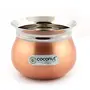 Coconut Stainless Steel Tomato FC Copper Handi/Cookware (Without Handle & Lid) - 3 Unit - (Capacity -550800 & 1000ML), 8 image