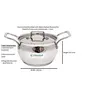 Coconut Stainless Steel Cook and Serve 2 LTR - with Heavy Bottom (Sandwich Bottom), 4 image