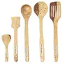 Handmade Wooden Serving and Cooking Spoon Kitchen Tools Utensil Set of 5, 2 image