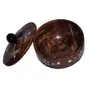 Wooden Bowl + Free Tea Spoon (Brown 4 inch), 2 image