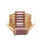 Wooden Bamboo Fruit & Vegetable Basket with Handle Buy 1 Get 1 Free, 3 image