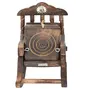 Beautiful Miniature Rocking Chair Design Wooden Tea Coffee Coaster Set, 3 image