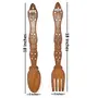 Beautiful Miniature Wooden Fork Spoon Wall dcor Hanging Panel, 4 image