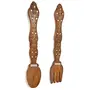 Beautiful Miniature Wooden Fork Spoon Wall dcor Hanging Panel, 2 image