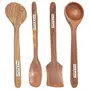 Handmade Wooden Serving and Cooking Spoon Kitchen Utensil Set of 4, 3 image
