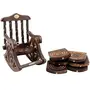 Wooden Chair Coaster Set (Black), 4 image