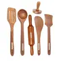 Brown Wooden Kitchen Tool - Pack of 6, 2 image