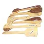 Brown Wooden Spoon Set of 6, 4 image