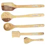 Handmade Wooden Serving and Cooking Spoon Kitchen Tools Utensil Set of 5, 3 image