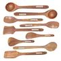 Handmade Wooden Serving and Cooking Spoon Kitchen Utensil Set of 9, 2 image