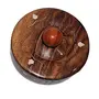 Wooden Bowl + Free Tea Spoon (Brown 4 inch), 3 image