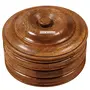 Wooden Antique Handcrafted Chapati Box, 3 image