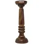 Wooden Handmade Beautiful Candle Holders Stand for Home Decoration 15 Inch Height (Brown1), 3 image