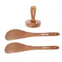 Brown Wooden Kitchen Tool - Pack of 3, 3 image