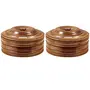 Wooden Antique Handcrafted Chapati Box Pack of 2, 3 image