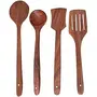 Wooden Bowls (Set of 2) Wooden Handmade Cooking Spoon Set, 3 image