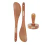Brown Wooden Kitchen Tool - Pack of 3, 2 image