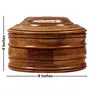 Wooden Antique Handcrafted Chapati Box Pack of 2, 5 image