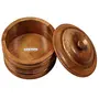 Wooden Antique Handcrafted Chapati Box Pack of 2, 4 image