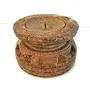 Wooden Candle Stand Holder Combo Antique Design Decorative Handicraft Gift Item, 4 image