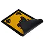 Fine Craft Black Yellow Coir Jute Door Mat Extremely Durable Rectangle Shape for Home and Office for Home Bathroom Bedroom Office (Length - 30 Width - 18 Height - 1 Inch), 3 image