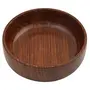 Wood Solid Decorative Bowl - Single Piece Brown, 2 image