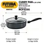 Hawkins Futura Non-Stick Saute' Curry Pan with Glass Lid 3.25 Litres, 3 image