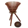 Handcrafted Wooden Fruit Basket Stand, 5 image